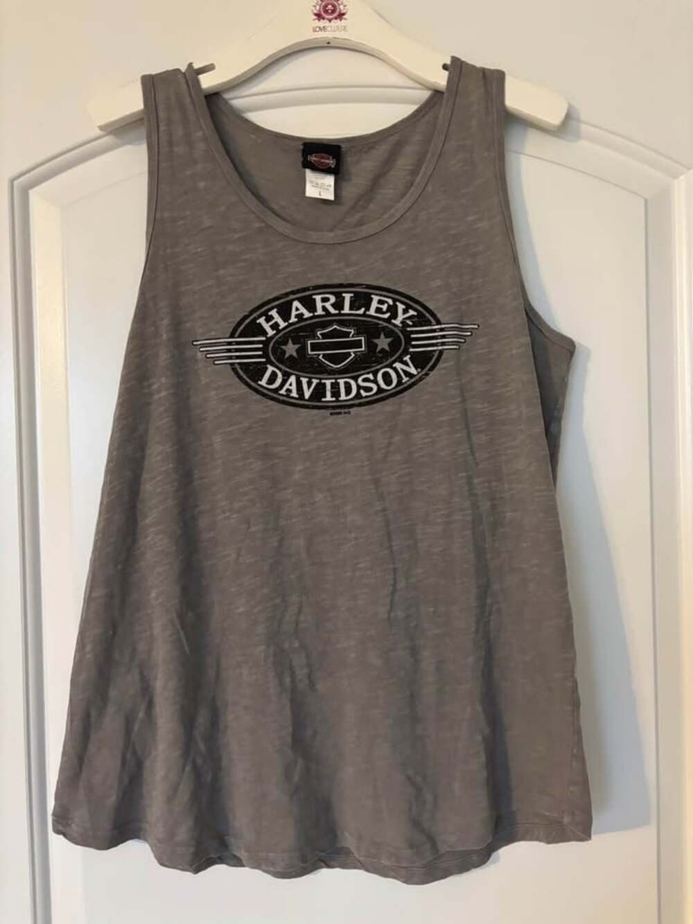 Harley-Davidson Women's Gas Oval Slub Knit Tank Top – Jackson Hole, WY - Size La